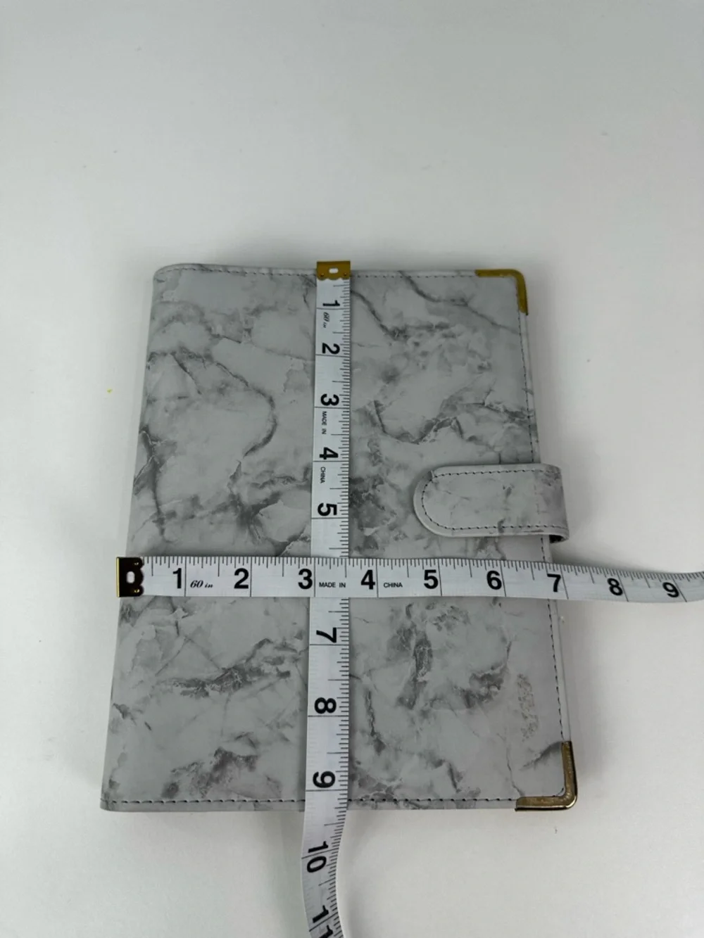 Classy Coo A5 Gray Marble Soft Faux Leather Notebook Binder 6 Rings